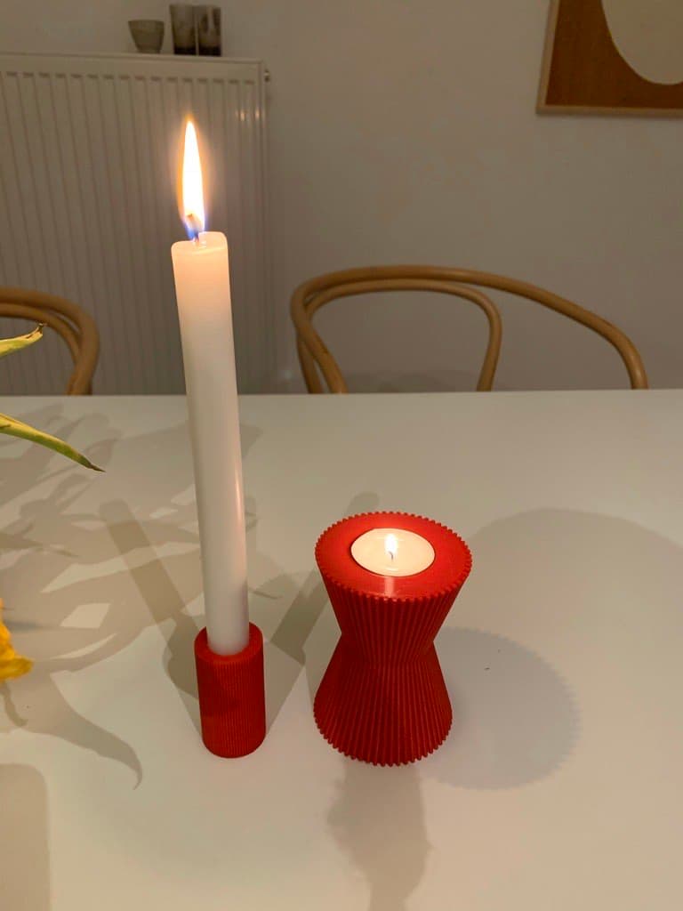 Tall yellow lamp prototype